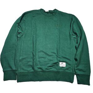 Sz Small NIKE Men Athletic Dept Crew Neck Long Sleeve Green DZ3051-341 NWT